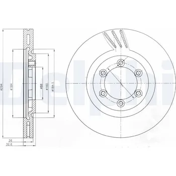 Brzdový kotouč Brzdový kotouč DELPHI BG4112