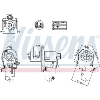 Ventil palivového systému AGR-Ventil NISSENS 98553