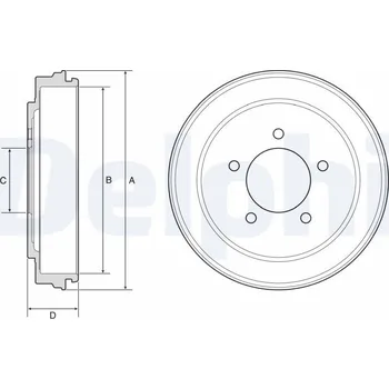 Brzdový buben Brzdový buben DELPHI BF600