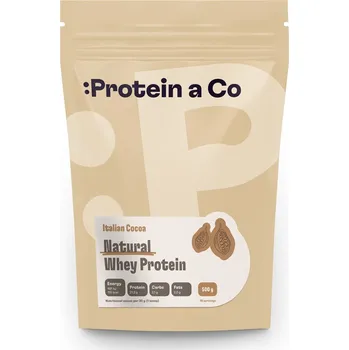 Protein ProteinaCo Natural Whey 1 kg Váha: 500 g, Vyber si z těchto lahodných příchutí: Italian cocoa