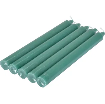 Svíčka Homea Sada vysokých svíček ESSENTIAL, 20 cm, zelená barva