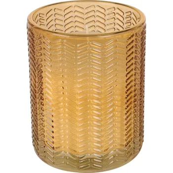 Svíčka Home Styling Collection Svíčka ve skle, 12 cm, žlutá