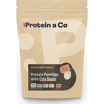 Fitness strava ProteinaCo Proteinové kaše s chia 1 600 g Vyber si z těchto lahodných příchutí: Kokos s mandlí
