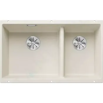 Granitový dřez Blanco Subline 430/270 Silgranitový dřez, 76x46 cm, dřez vlevo, InFino, jemná bílá, 527167