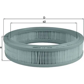 Vzduchový filtr Vzduchový filtr MAHLE LX 1638