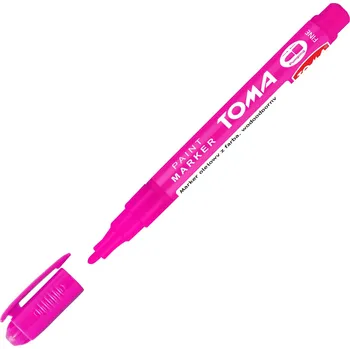 Olejový permanentní fix růžový Toma 1 ks