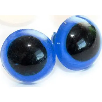 Bezpečnostní oči 14mm, barevné modré (1pár)