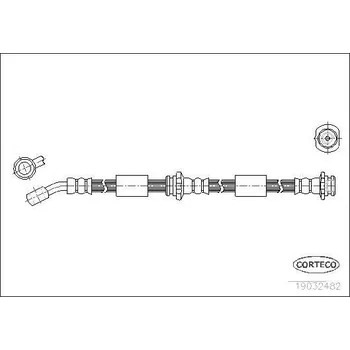 Brzdová hadice Brzdová hadice CORTECO 19032482
