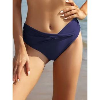 Dámské plavky Dámský spodní díl plavek Tmavě modrá S