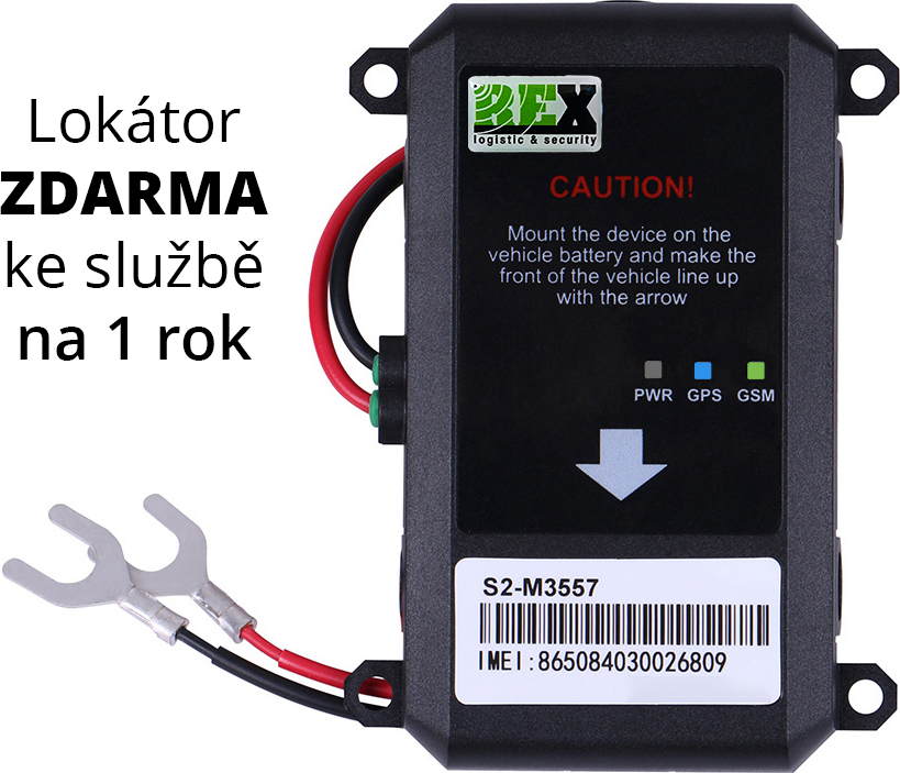 REX GPS lokátor zdarma