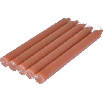 Svíčka Homea Sada vysokých svíček ESSENTIAL, 20 cm, hnědá barva