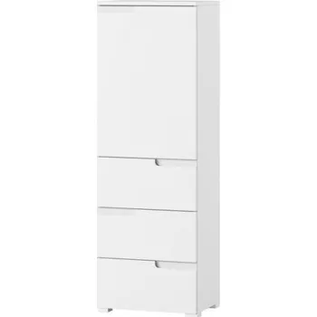 regál Regál SELENE 11 145 cm bílý lesk/mat