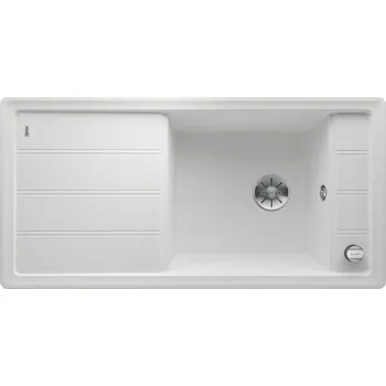 Granitový dřez Blanco FARON XL 6 S InFino Silgranit bílá soft oboustranný s excentrem