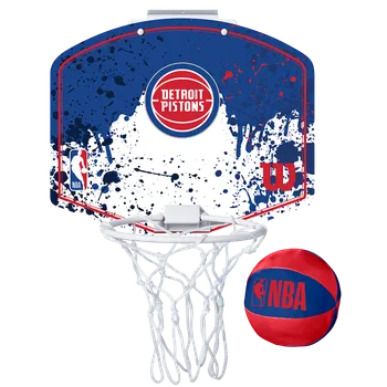 Fotbal obruč Wilson NBA TEAM MINI HOOP DETROIT PISTONS wtb1302dt Velikost ET