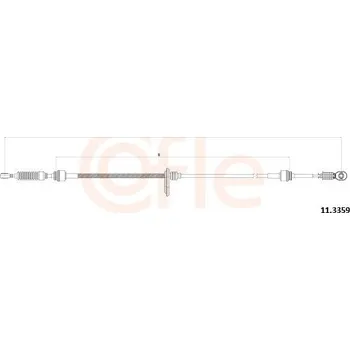 Tažné lanko, ruční převodovka COFLE 92.11.3359