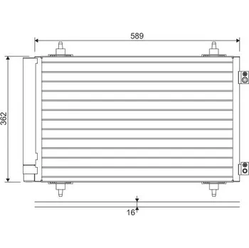 Výparník klimatizace Kondenzátor, klimatizace VALEO 814366