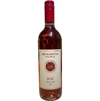 Víno ROSÉ Pinot Noir 2021, zemské víno, Ing. Jiří Kopeček, polosuché