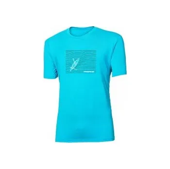 Pánské tričko Progress WABI "KANOE" tyrkysová M; Modrá triko