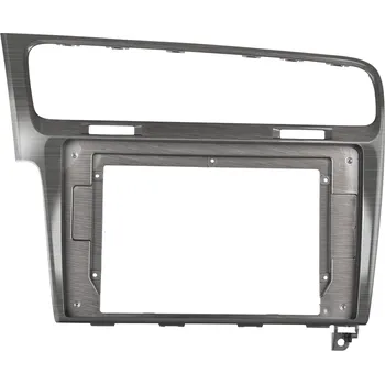 ISO redukce 2DIN Rámeček pro Volkswagen Golf VII s kabeláží a CANBUS - Stříbrný CB032