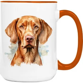 Hrnek velký barevný s potiskem Maďarský ohař Vizsla 3