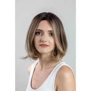 Paruka Aradesa - Anna45 - Dámská krátká mikádo paruka - hnědá / blond