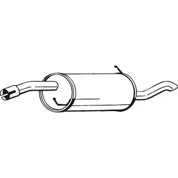 Výfukový systém Zadní tlumič výfuku BOSAL 154-431