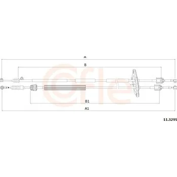 Tažné lanko, ruční převodovka COFLE 11.3295