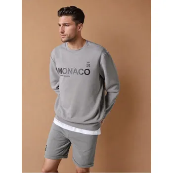 Pánská mikina Sinsay - Mikina - šedá - 9839I-09X - 9839I-09X-XS