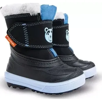 Chlapecká zimní obuv DEMAR - Dětské zimní sněhule BEAR 1507 A černomodré