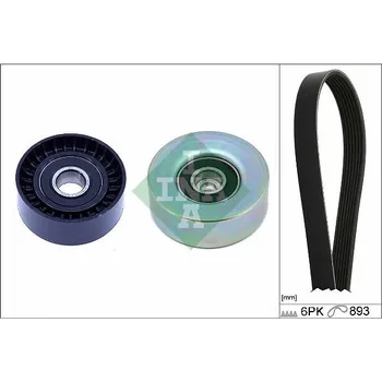 Sada žebrovaných klínových řemenů Schaeffler INA 529 0532 10