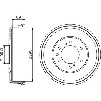 Brzdový buben Brzdový buben BOSCH 0 986 477 165