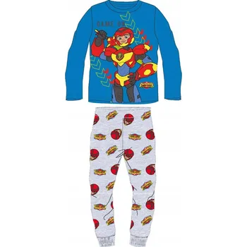 Chlapecké pyžamo Pyžamo Power Players šedo-modré 122