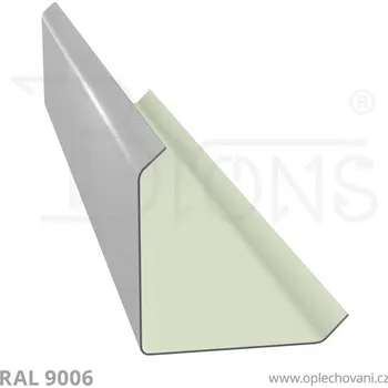 Střešní lemovaní Roh vnější rš 120 stříbrná