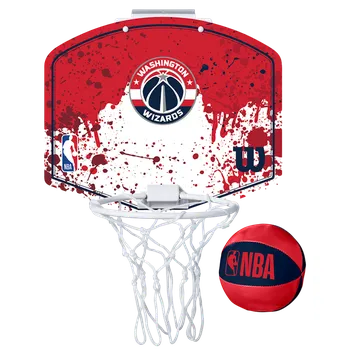 Fotbalový míč obruč Wilson NBA TEAM MINI HOOP WASHINGTON WIZARDS wtb1302wa Velikost AS