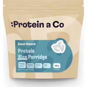 Fitness strava Protein a Co Proteinová rýžová kaše 480 g Vyber si z těchto lahodných příchutí: Sweet natural