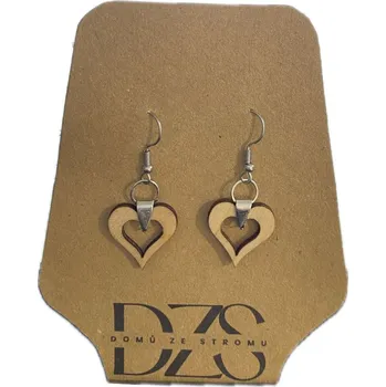 Náušnice Minimalistické náušnice - srdíčko 2