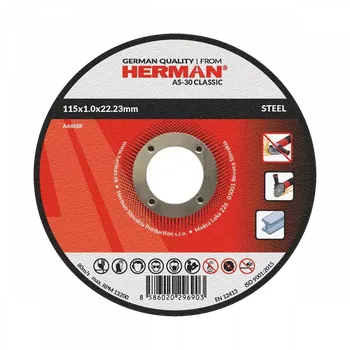 Řezný kotouč HERMAN 14020403 kotouč řezný 115 x 1,0 mm na ocel