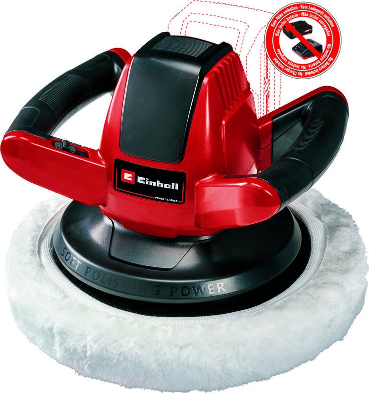 EINHELL CE-CB 18/254 Li - Solo (2093301) aku leštička (Power X-Change)