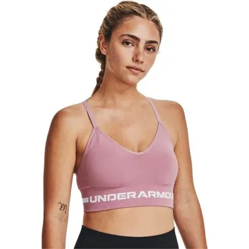 Dámská móda Sportovní podprsenka Seamless Low Long Pink - Under Armour Barva: růžová, Velikost: XS