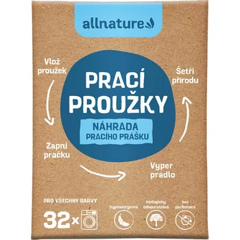 Tableta na praní Allnature Prací proužky 16 ks