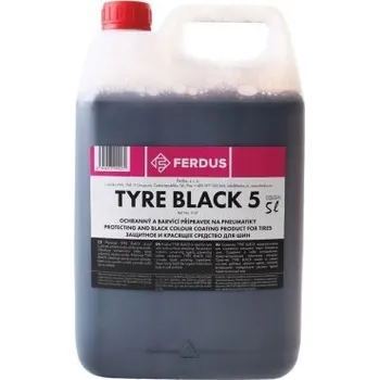 Ochranný a barvicí přípravek na pneumatiky TYRE BLACK 5, objem 5 litrů