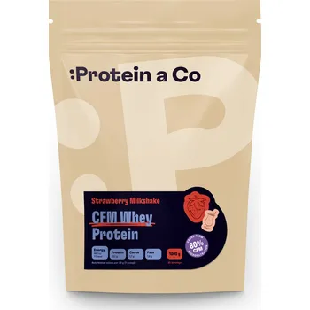Protein ProteinaCo WHEY PROTEIN 80 1000 g Vyber si z těchto lahodných příchutí: Strawberry milkshake