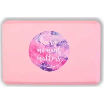 podložka na cvičení Cihlička na jógu růžová EVERY MOMENT MATTERS (Cihlička na jógu růžová EVERY MOMENT MATTERS)