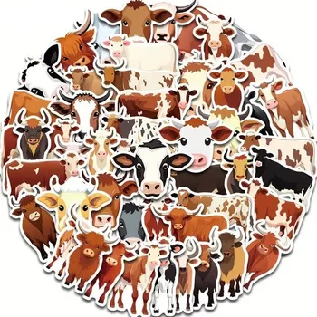 samolepka Set 50 samolepek kráva (3) (Samolepky kravička)