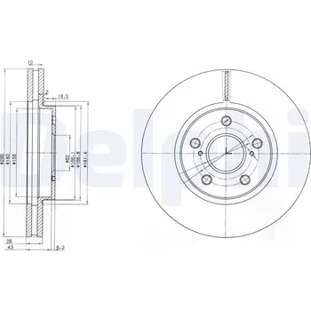 Brzdový kotouč Brzdový kotouč DELPHI BG3735
