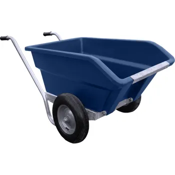 Kolečko Dvoukolové výklopné zahradní kolečko na hnůj 250 l - modrá