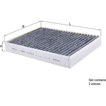 Ventilátor topení a klimatizace Filtr, vzduch v interiéru KNECHT LAK 675/2/S