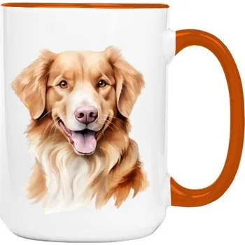 Hrnek velký barevný s potiskem Kanadský retrívr