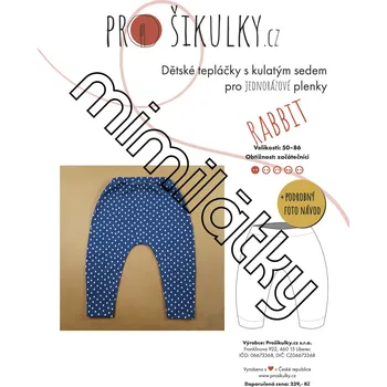 Dětské tepláčky RABBIT pro jednorázové pleny | 50 - 86 - Česky