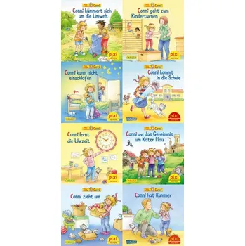 První čtění Pixi-8er-Set 300: Neue Abenteuer mit Conni (8x1 Exemplar) – Janina Görrissen (DE)